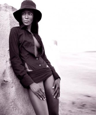 Naomi Campbell al mare