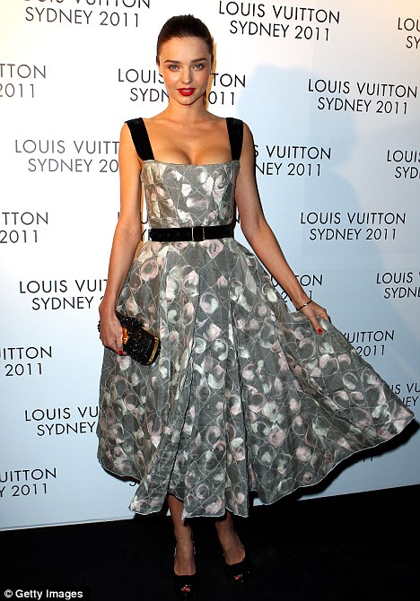 Miranda Kerr celebrates Louis Vuitton in Australia