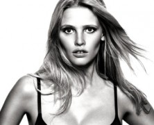 Lara Stone gets close and personal for Calvin Klein campaign