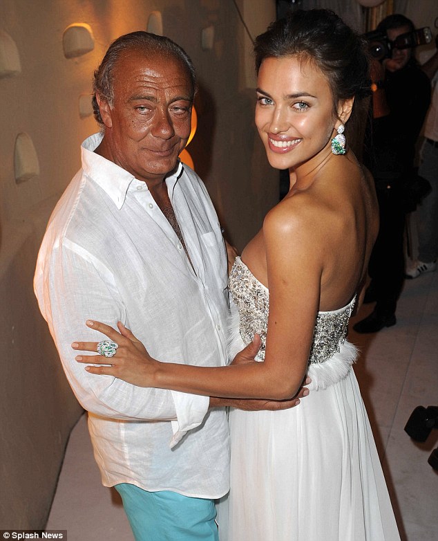 Irina Shayk goes for the “bridal look” as she parties hard