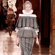 Alexander McQueen meets Elizabethan at Paris Fashion Week