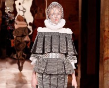 Alexander McQueen meets Elizabethan at Paris Fashion Week