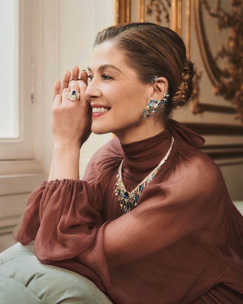 Rosamund Pike Piaget Essence of Extraleganza